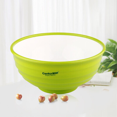 

New Bridge (Cenka) plastic drop soup bowl four-color water ripple bowl pure color bowl dodge durable