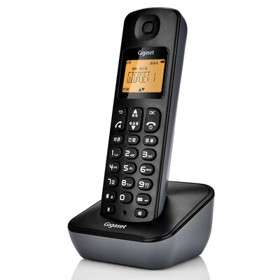 

Gigaset original Siemens brand phone A190L digital cordless phone stand-alone Chinese show double handsfree screen backlit home office machine sub-machine interstellar black
