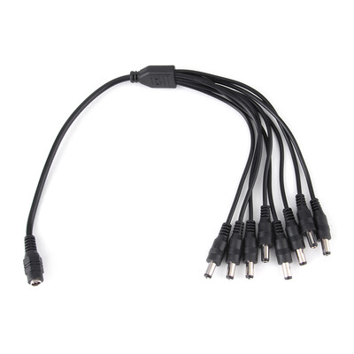 

DC 1 to 8 Power Splitter Cable Cord For CCTV Camera 1 Female to 8 Male