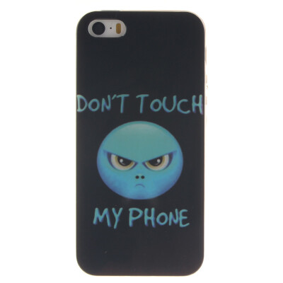 

Anger Pattern Soft Thin TPU Rubber Silicone Gel Case Cover for IPHONE 55S5SE