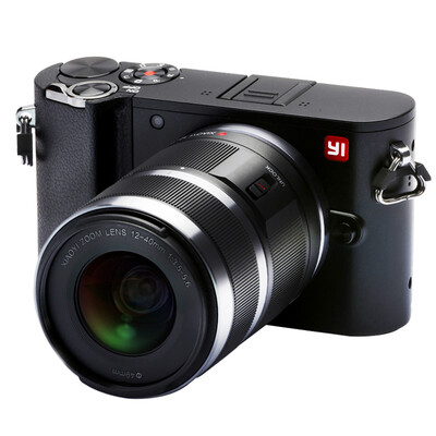 

Small ants YI micro single camera M1 black zoom lens set 2016 million pixels 4K fashion light interchangeable lens camera zoom 12-40mmF35-56 lens