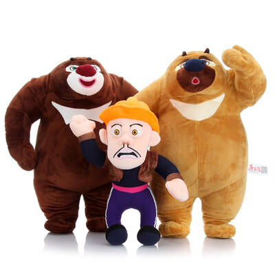 

Bear infested Boonic Bears plush toy doll set Big Bear Big Bear 48cm bald strong 38cm classic suit