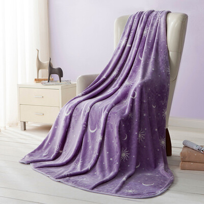 

Sleeping treasure somerelle blanket flannel blanket purple purple 150 200cm