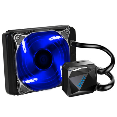 

Wisdom water blade L120 integrated water-cooled radiator multi-platform blue 12CM fan intelligent temperature control water