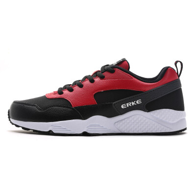 

ERKE ERKE men's shoes light damping running shoes running shoes 11116420094 black / red 44