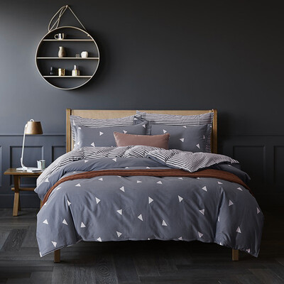 

Byford cotton bed set (duvet cover/fitted sheet/pillow case) 1.2/1.35m bed
