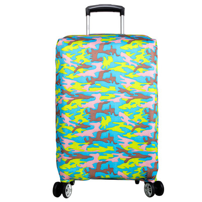 

Binhao BINHAO high elastic suitcase protective sleeve Trolley case suitcase protective cover  code safety dust cover 2607 camouflage powder 24-26 inch