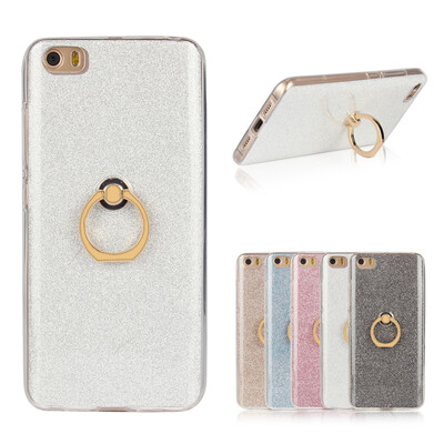 

MOONCASE 2 в 1 Блеск Bling Печать Гибкая мягкая TPU защитная крышка чехол с держателя кольца Kickstand для Xiaomi Mi5 M5