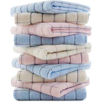 

【Jingdong Supermarket】 Sanli pure cotton powder Yatai towel 10 pieces installed 32 × 72cm soft water-absorbing face mask mixed color combination