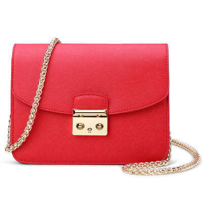 

Saint-Vatican (SENDEFN) Shoulder Slippery Women's Bag European and American Fashion Mini Chain Women's Leather Small Square Bag 7004 Pomegranate Red Plate