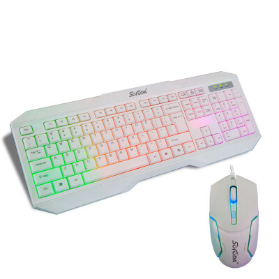 

Luminous mouse&keyboard set GK350 colorful backlight keyboard&mouse light-emitting keyboard&mouse