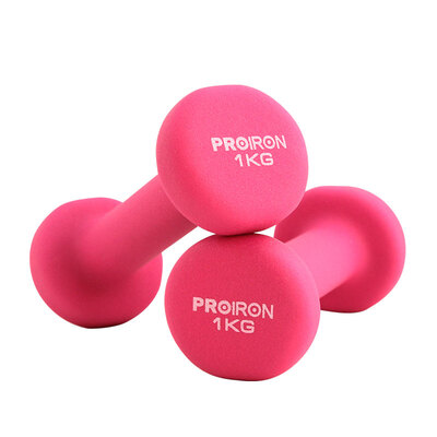 

PROIRON color matte scrub dumbbell Zheng Duoyan jump gymnastics dumbbell suit fitness equipment sporting goods 1 kg