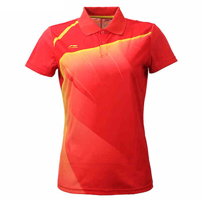 

Li Ning LI-NING AAYH234-7 Badminton Jersey Women&39s T-shirt bright red Yaohuang L