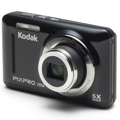 

Kodak FZ53 Portable Digital Camera Black (16.15 million pixels 2.7 inches screen 5 optical zoom 28mm wide angle 720P HD shooting