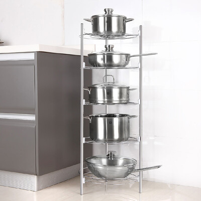 

Twilight House Kitchen Shelf Floor Multi-storey Storage Rack Pot Kitchen Shelf Pot Pot Rack ZM3366