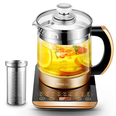 

Hyundai (HYUNDAI) health pot pots pot multi-function glass electric kettle BD-YS1802 black gold