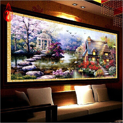 

YGS-32 DIY 5D Diamond Mosaic Landscapes Garden lodge Full Diamond Painting Cross Stitch Kits Diamonds Embroidery Home Decoration