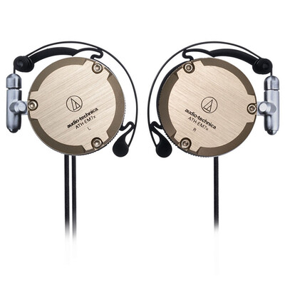

Iron triangle ATH-EM7X engraved ear hanging headset sports hanging ear-style gray