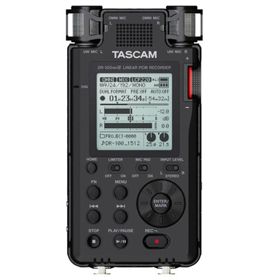 

TASCAM DR-100MKIII PCM 192kHz HI-Res Digital Recorder Chinese Menu Micro Movie Recorder Chinese Menu