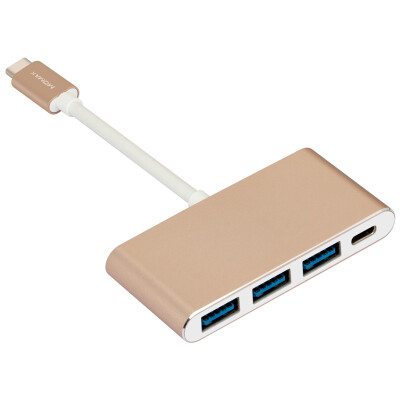 

MOMAX MOMAX Type-C multi-port converter Apple new MacBook expansion HUB adapter PD fast-charge type-C switch 30 3usb HUB splitter champagne gold