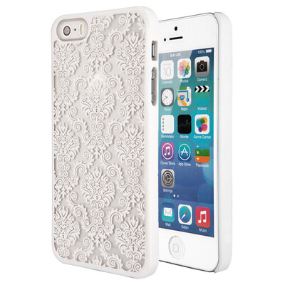 

KOOLIFE Apple iphone6s phone case protection case shell shell hard shell / iphone 6 creative painting shell / PC anti-drop shell window grill series - auspicious white