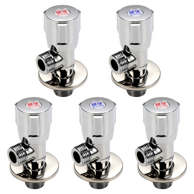 

MG MEJUE Z-1703 thick hot&cold universal copper triangle valve water valve bathroom hardware toilet faucet angle valve 5 Pack