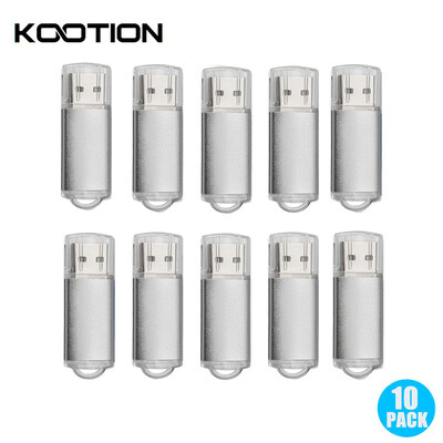 

10 Pieces USB Flash Disk Memory Stick 16GB 8GB 4GB 2GB 1GB Silver