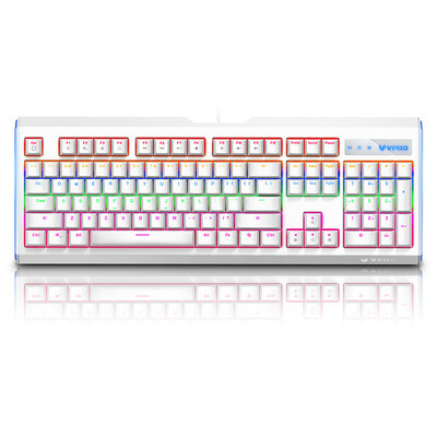 

Rapoo V500L Upgraded Blended Machine Keyboard Game Keyboard Backlit Keyboard Computer Keyboard Laptop Keyboard White Black Shaft