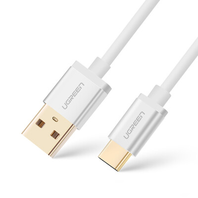 

Green Union Type-C data cable Huawei P9 charger line Andrews USB3.0 mobile phone power cord support music / millet 4c / 5 / Meizu pro 0.25 m 30536 rose gold