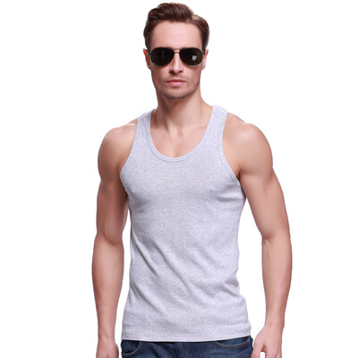 

Snow men&39s vest cotton solid color vest men four seasons fashion primer shirt gray X-600111  185