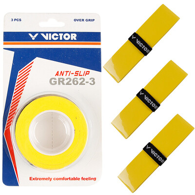 

WACKER Victor Victory Badminton Knobs Badminton Hand Gloves Glue Band GR262-3 Yellow Three Dress