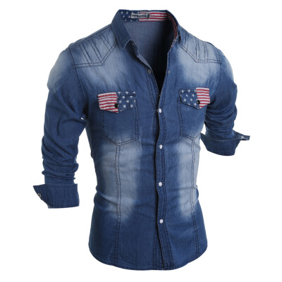 

Men Long Sleeves Denim Shirts