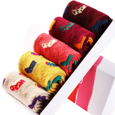 

Polaris cashmere stockings cartoon Christmas stockings autumn&winter warm thickening in the rabbit rabbit wool socks Ms leisure sports socks 5 double