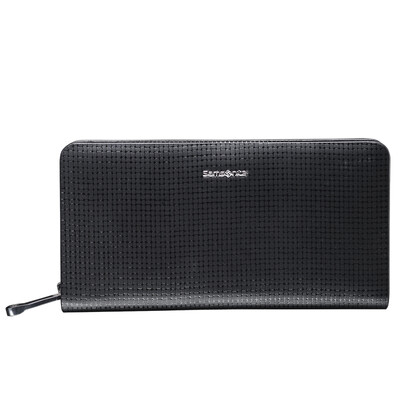 

Samsonite Alen fashion business leather leather horizontal wallet 47Q 09003 black
