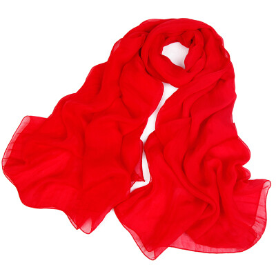 

Shanghai stock STORY Of SHANGHAI red silk scarf long silk silk scarf female shawl