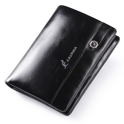 

L'ALPINA / Альпена Кенгуру кожаный кошелек кошелек новый мужской моды мужской кошелек вертикальный разрез бумажник карты пакет коричневый 663 052 179