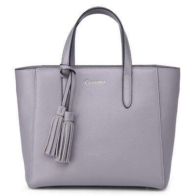 

Крокодил CROCODILE Повседневная мода Женская сумка для головы Cream Handbag 12614074-02 Серый