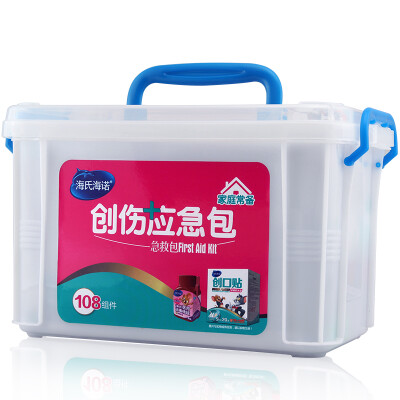 

Jingdong supermarket] Heiseno Wound emergency kit first aid kit car home first aid kit medical kit 108 components package