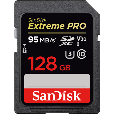 

SanDisk 128GB read speed 95MB s write speed 90MB s Extreme speed SDXC UHS-I memory card V30 U3 Class10 SD card