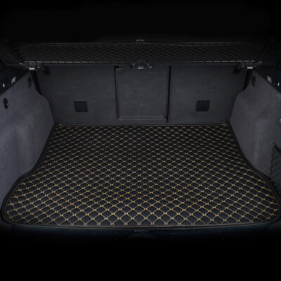 

Che Yu Shi car leather trunk mat special car tail box pad dynamic black gold