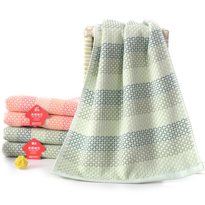 

Jingdong Yaguang towel home textiles cotton cloth cloth AB yarn soft&absorbent tranquil towel 100g green 34 74cm