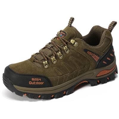 

8264 outdoor hiking shoes men and women couples breathable waterproof anti-skid low help cattle two hiking shoes Y642303985 khaki 39