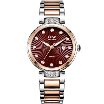 

Geyer (GEYA) watch new ladies watch fashion trend series imported quartz movement steel strip female watch rose gold flour face JD76016L