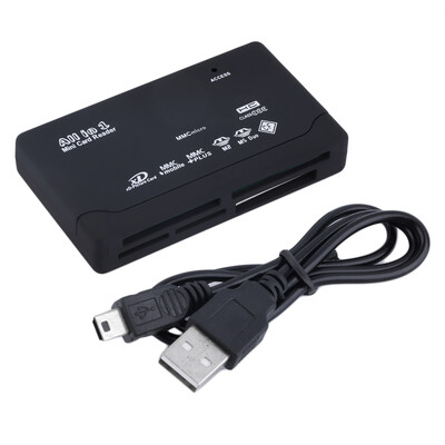 

Горячий черный Внешний USB 2.0 Multi Card Reader для XD MMC MS CF TF Mini M2
