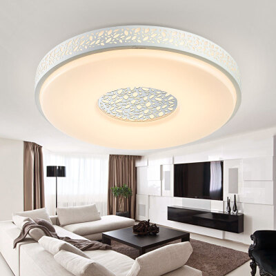 

[Jingdong Supermarket] Midea (Midea) LED Ceiling Light Bedroom Lamp Living Room Study Lamps Round white light Simple 36w lattice