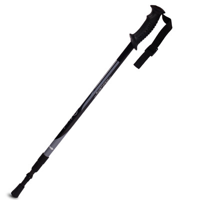 

Red camp outdoor aluminum trekking pole portable walking walking stick crutch T black