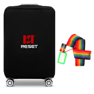 

Rising Seat Silk Elastic Case Baggage Case Suitcase Trolley Case Dust Cover RST-87 Black S Code 18-20 inch Cross Tie Color Tag