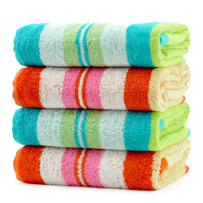 

【Jingdong Supermarket】 Bamboo Kam Towel Home Textiles Bamboo Fiber Thicker Absorbent Pure New Towel 4 Powder / Beige / Gray Blue / Gray Green 145g / Article 34 × 76cm