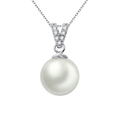 

Kaiya Si GAIA'SPEARL 925 серебряный кулон жемчуга пресной воды Жемчужное ожерелье девушки цветка ослепления
