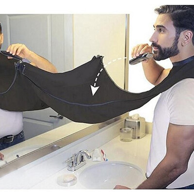 

MyMei Man Bathroom Beard Care Trimmer Hair Shave Apron Gown Robe Sink Styles Tool Bathroom Apron Waterproof Floral Bib Cloth